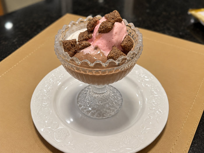 Topping gourmet desestruturado para sorvetes e cremes gelados