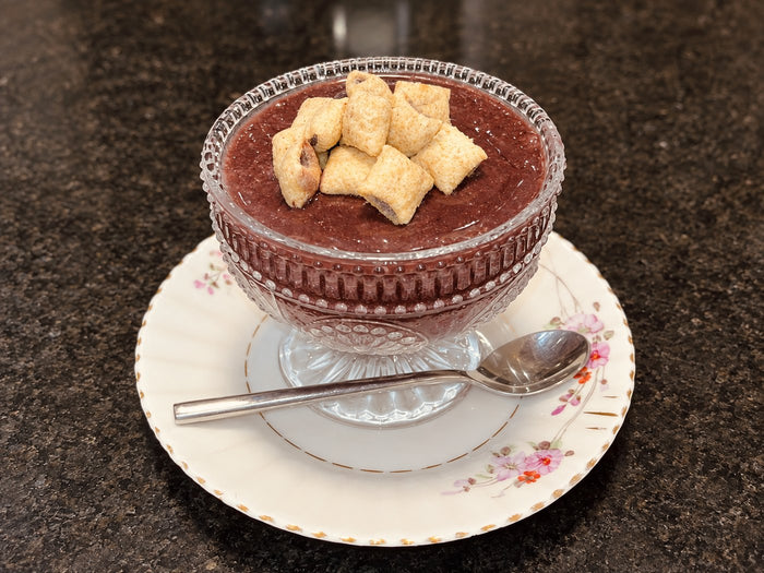 Açaí cremoso com Snack recheado de açaí